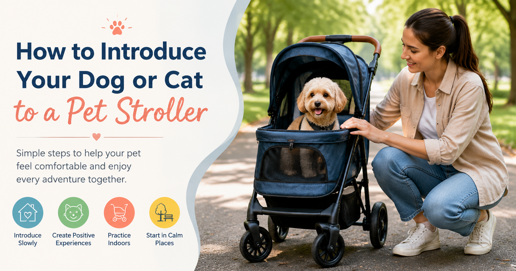 How to Introduce Your Dog or Cat to a Pet Stroller