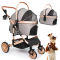 3 in 1 Pet Stroller with Detachable Carrier for Medium Dogs and Cats